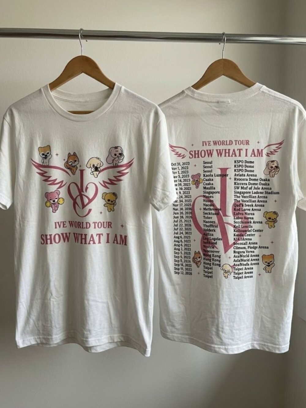 IVE Show What I Am Tour 2026 T-Shirt White Reprint